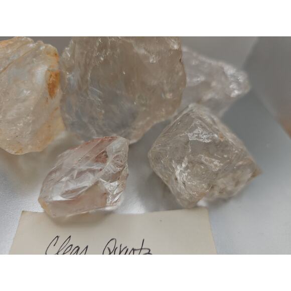 Quartz Crystal Clusters 1.48lbs 5pcs From Madagascar - Picture 4 of 14